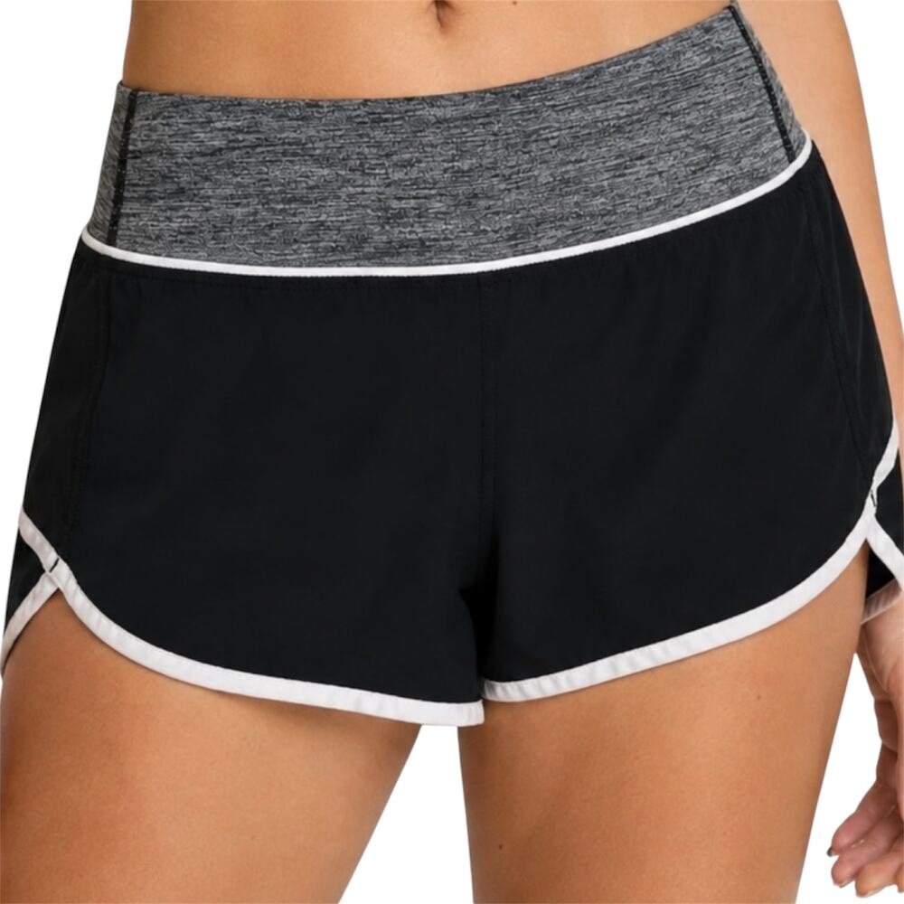Lululemon Speed Short Pocket Swift Ultra Black Heathered Gray Angel Wing 6